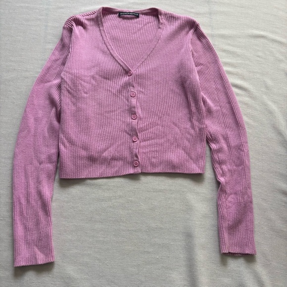 Brandy Melville Sweaters - Brandy Melville Billie Cardigan Bubblegum Pink M | Cozy